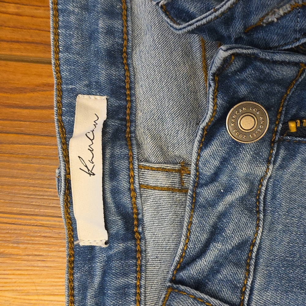 Distressed Blue Jeans - Picture 2 of 5